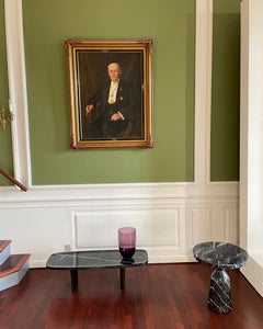 ClassiCon Bell Solid Nero Marquina Marble Side Table by Sebastian Herkner