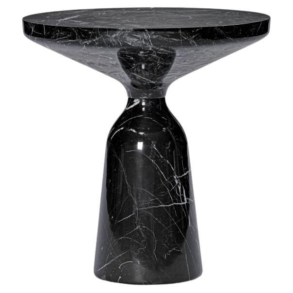 ClassiCon Bell Solid Nero Marquina Marble Side Table by Sebastian Herkner