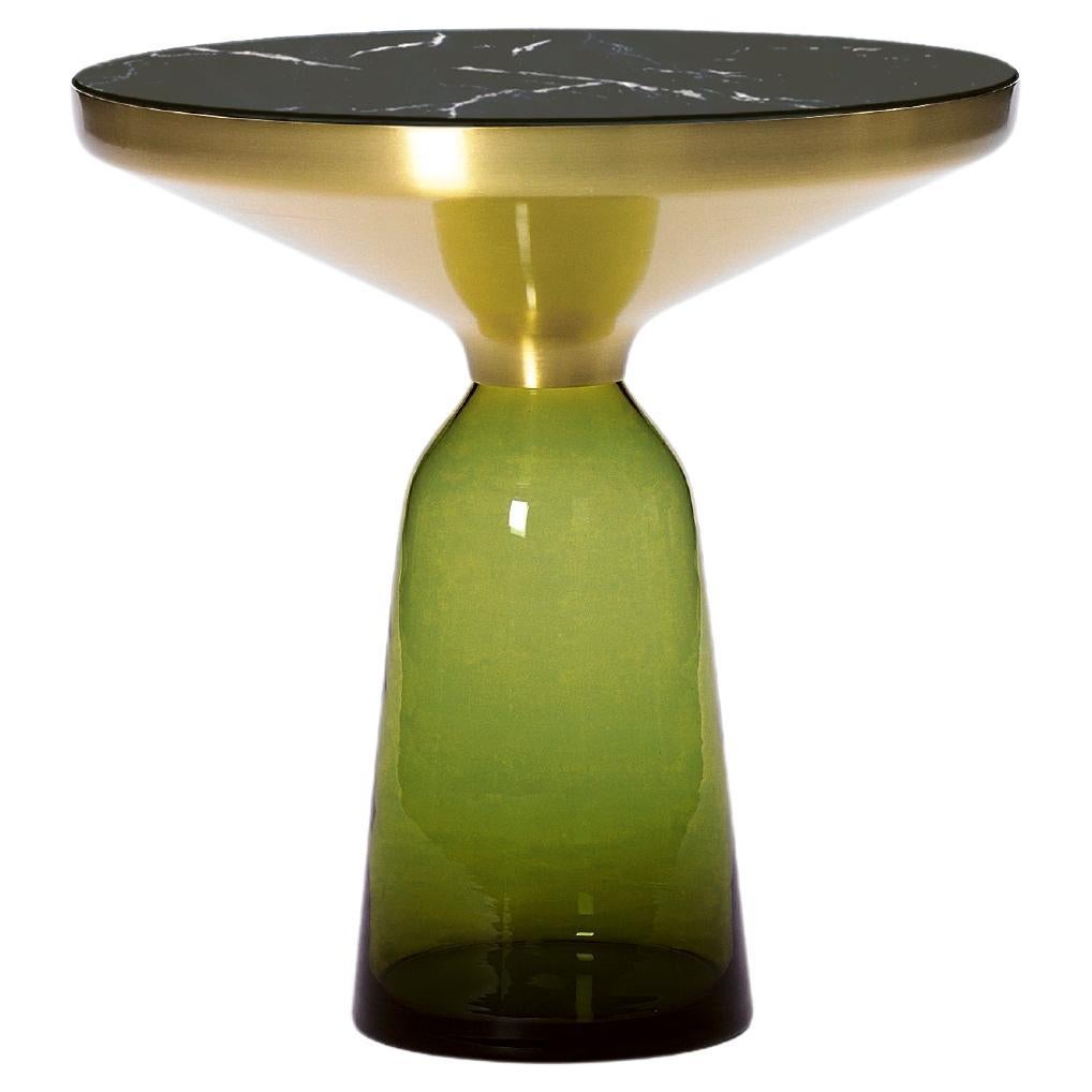 ClassiCon Bell Table with Nero Marquina Marble Top by Sebastian Herkner