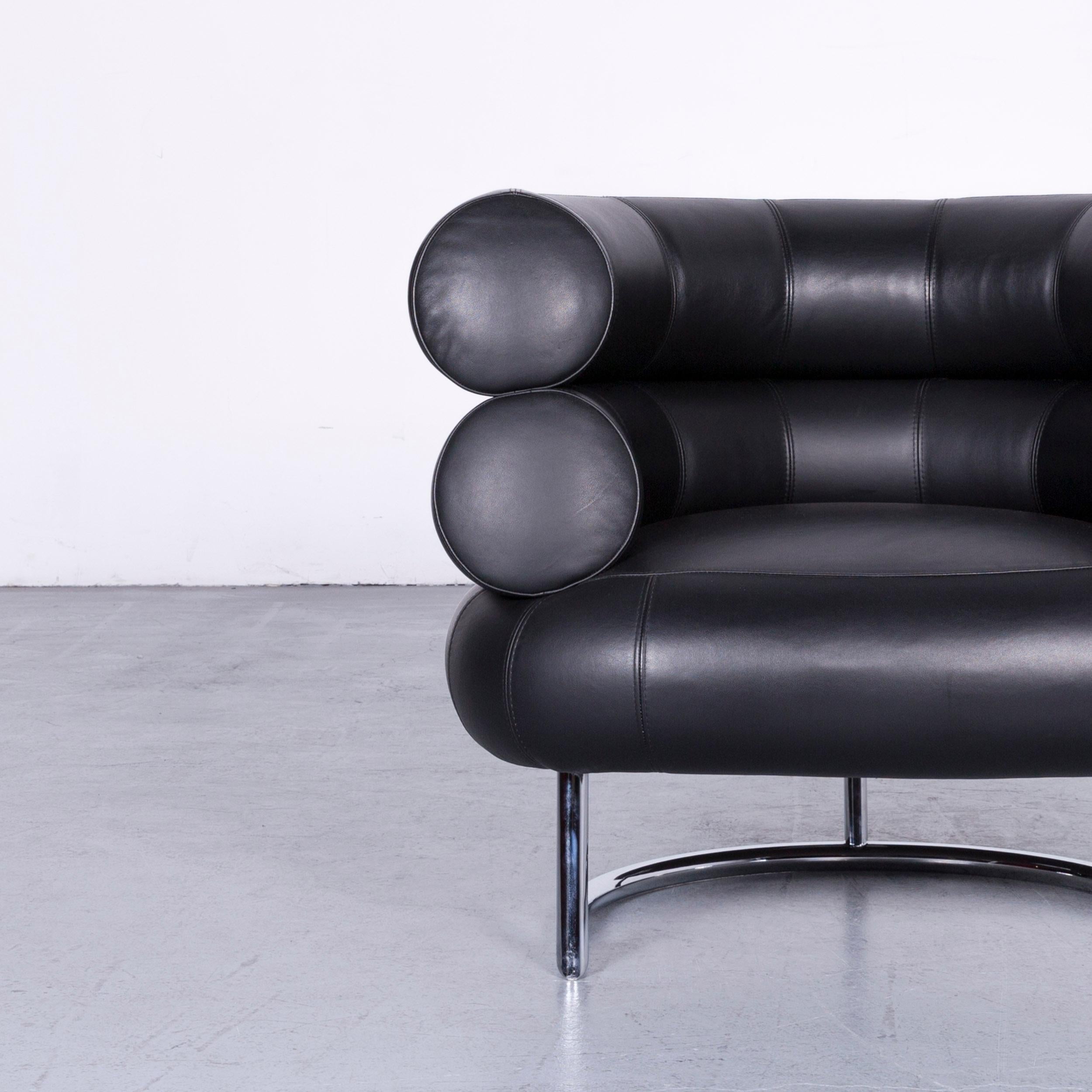 German ClassiCon Bibendum Chair Designer Leather Armchair Black For Sale
