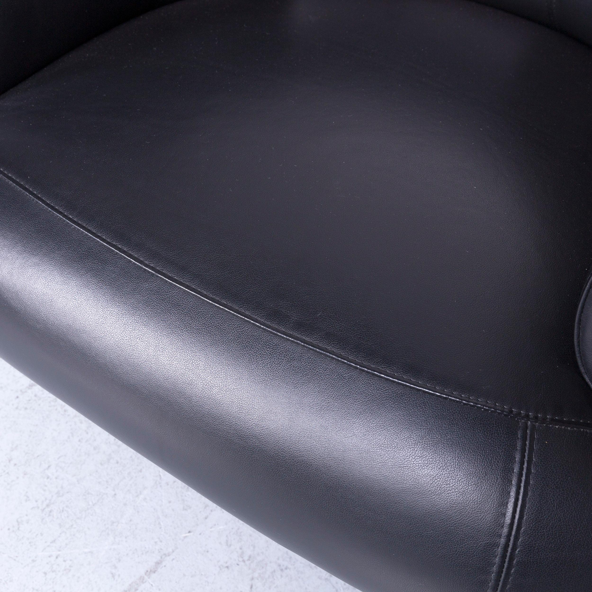 ClassiCon Bibendum Chair Designer Leather Armchair Black In Good Condition For Sale In Cologne, DE