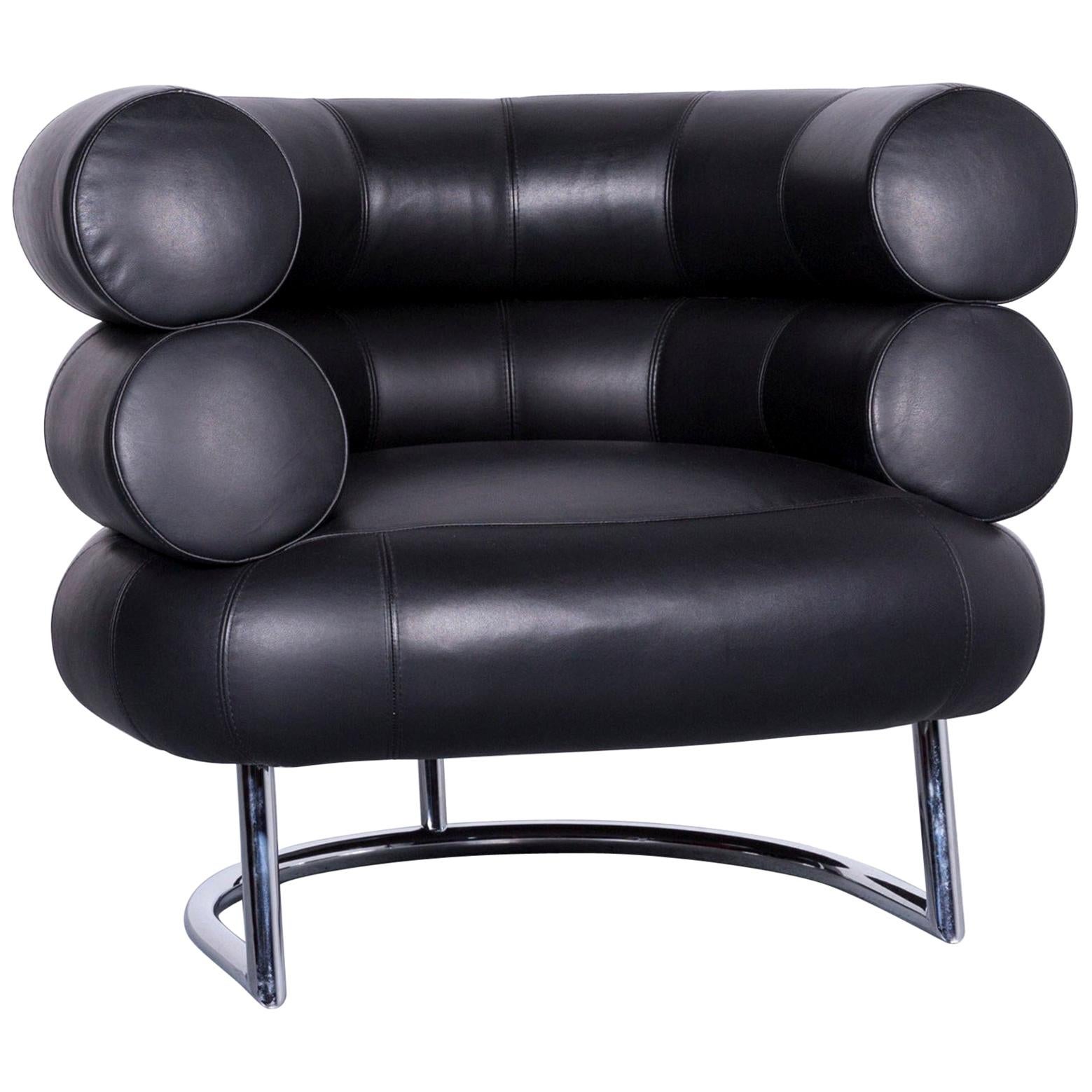 ClassiCon Bibendum Chair Designer Leather Armchair Black For Sale