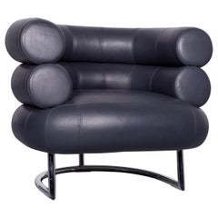 ClassiCon Bibendum Chair Designer Leather Armchair Blue