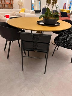 ClassiCon Black Leather Roquebrune Chair by Eileen Gray in Stock