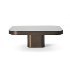 ClassiCon Bow Coffee Table No. 2 by Guilherme Torres, Burnished Brass & Glass