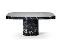 ClassiCon Bow Coffee Table No. 3 Marble by Guilherme Torres, Nero Marquina