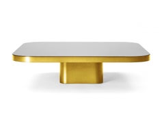 ClassiCon Bow Coffee Table No. 5 by Guilherme Torres, Brass & Black Top