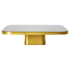 ClassiCon Bow Coffee Table No. 5 by Guilherme Torres, Brass & Black Top