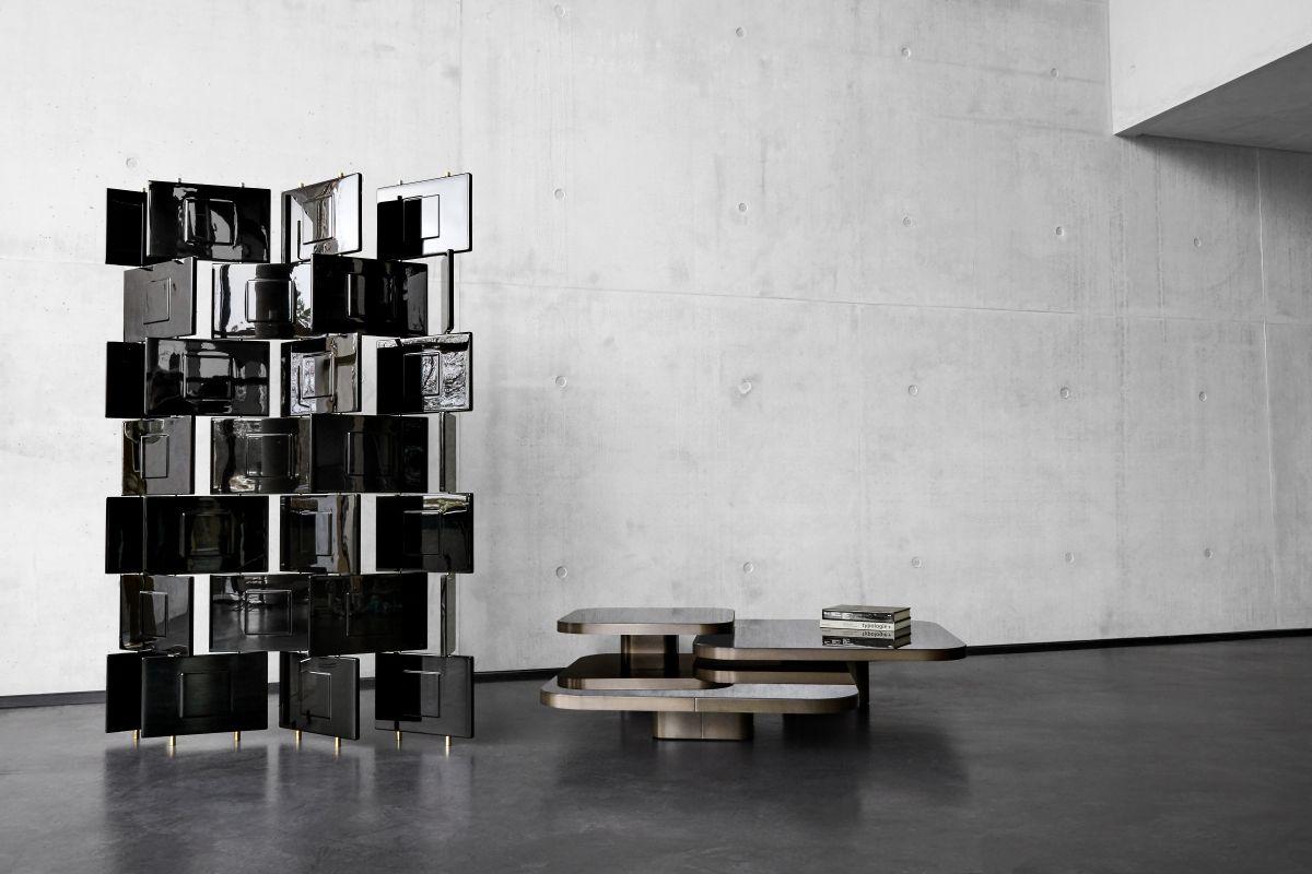 Contemporary ClassiCon Limited Edition Brick Screen in Black or White by Eileen Gray For Sale