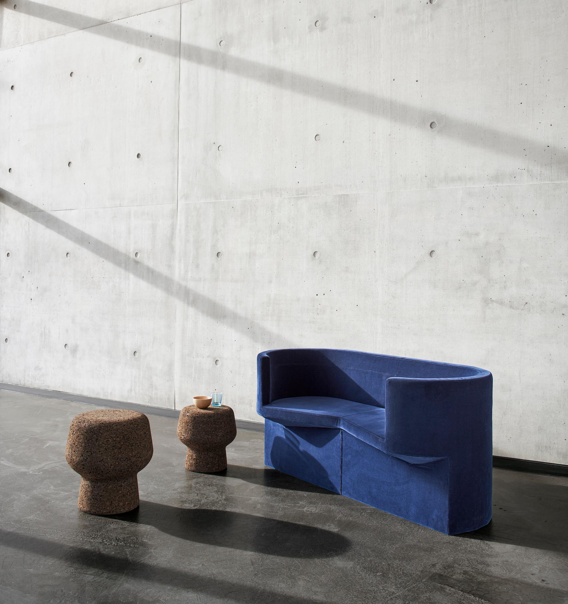 German Set of Three ClassiCon Cork Side Tables Designed by Herzog & de Meuron For Sale