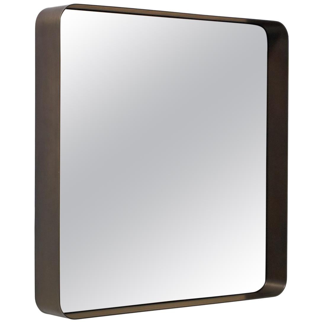 Miroir carré ClassiCon Cypris en laiton bruni par Nina Mair en vente