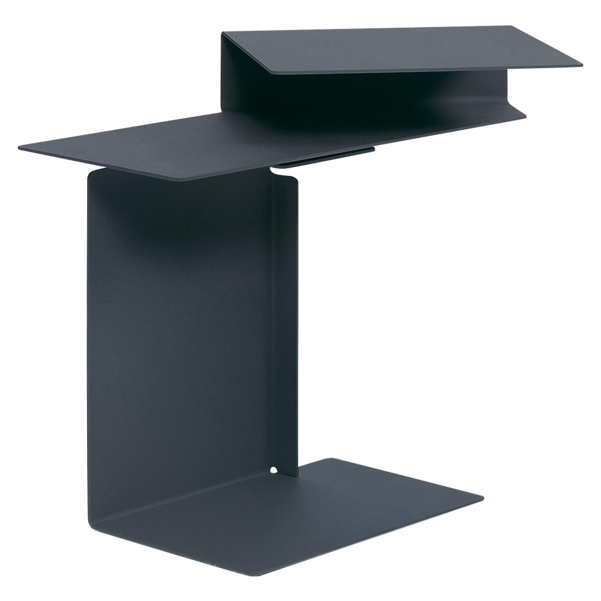 Tavolino ClassiCon Diana E in grigio blu di Konstantin Grcic