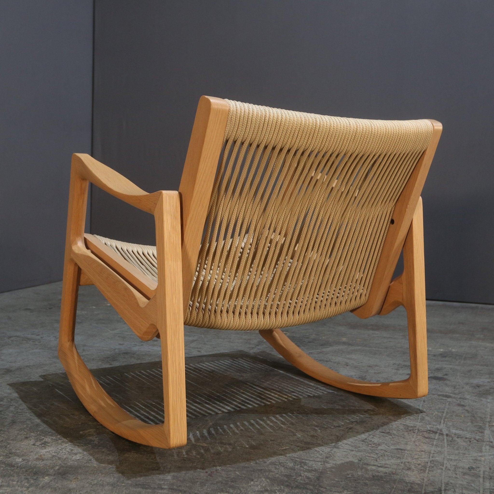 Oak ClassiCon Euvira Rocking Chair by Jader Almeida