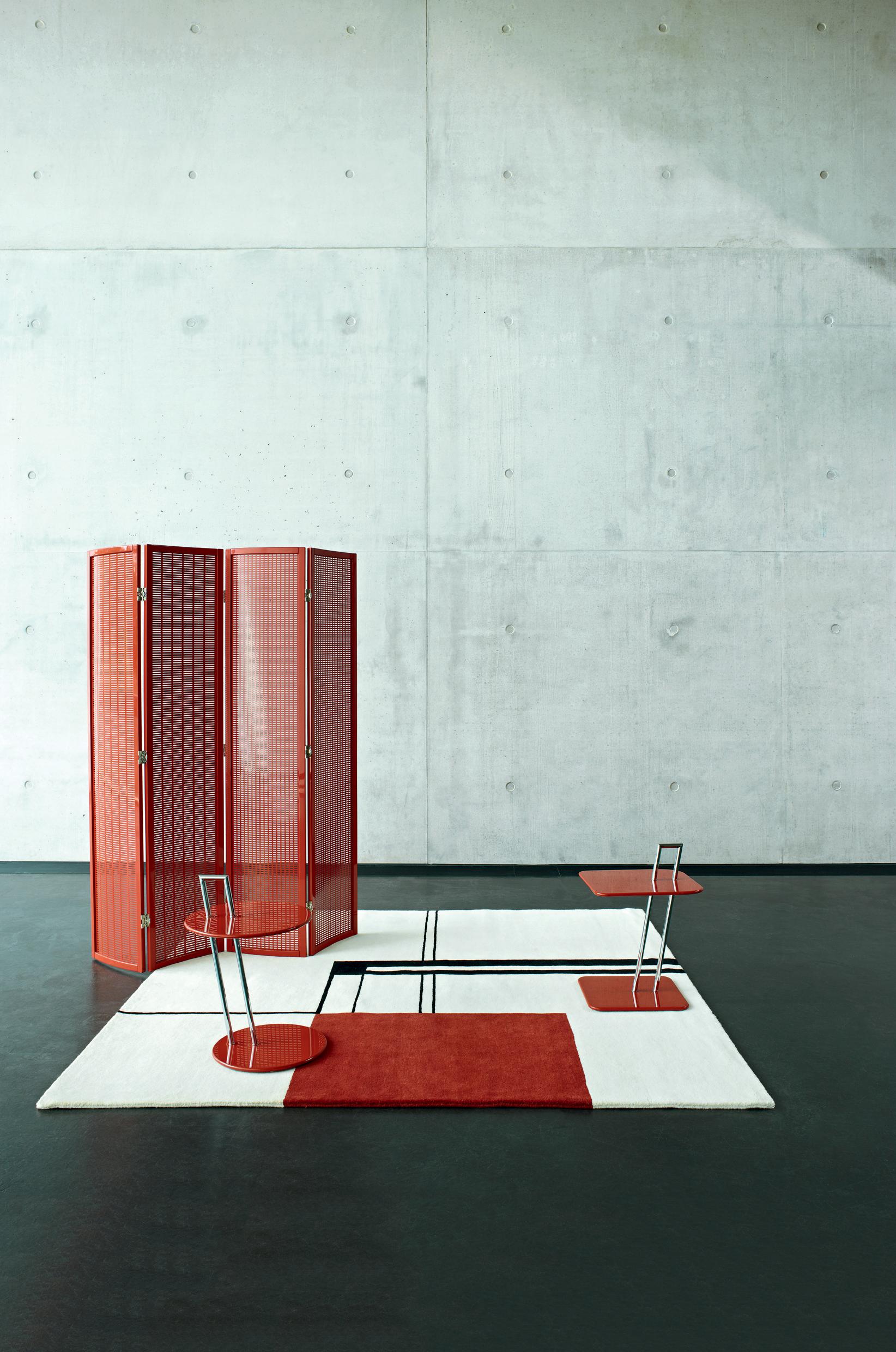 Modern ClassiCon Folding Screen in Red by Eileen Gray For Sale