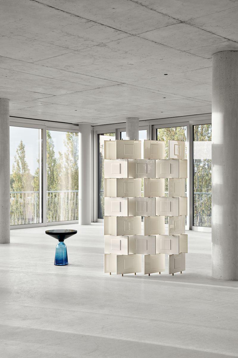 Modern ClassiCon Limited Edition Brick Screen in Black or White by Eileen Gray For Sale