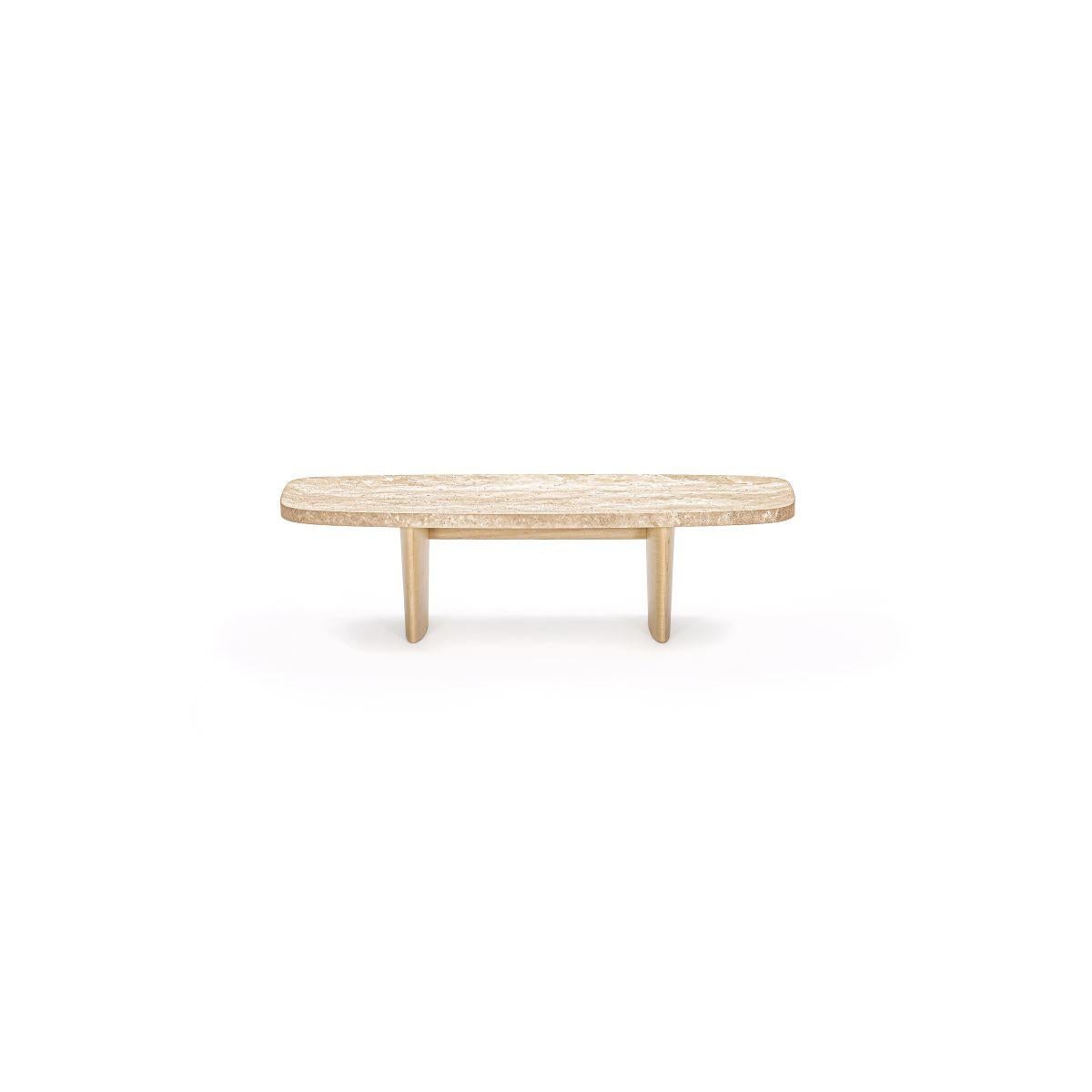 ClassiCon Matéria Natural Travertine Side Table by Christian Haas For Sale 13