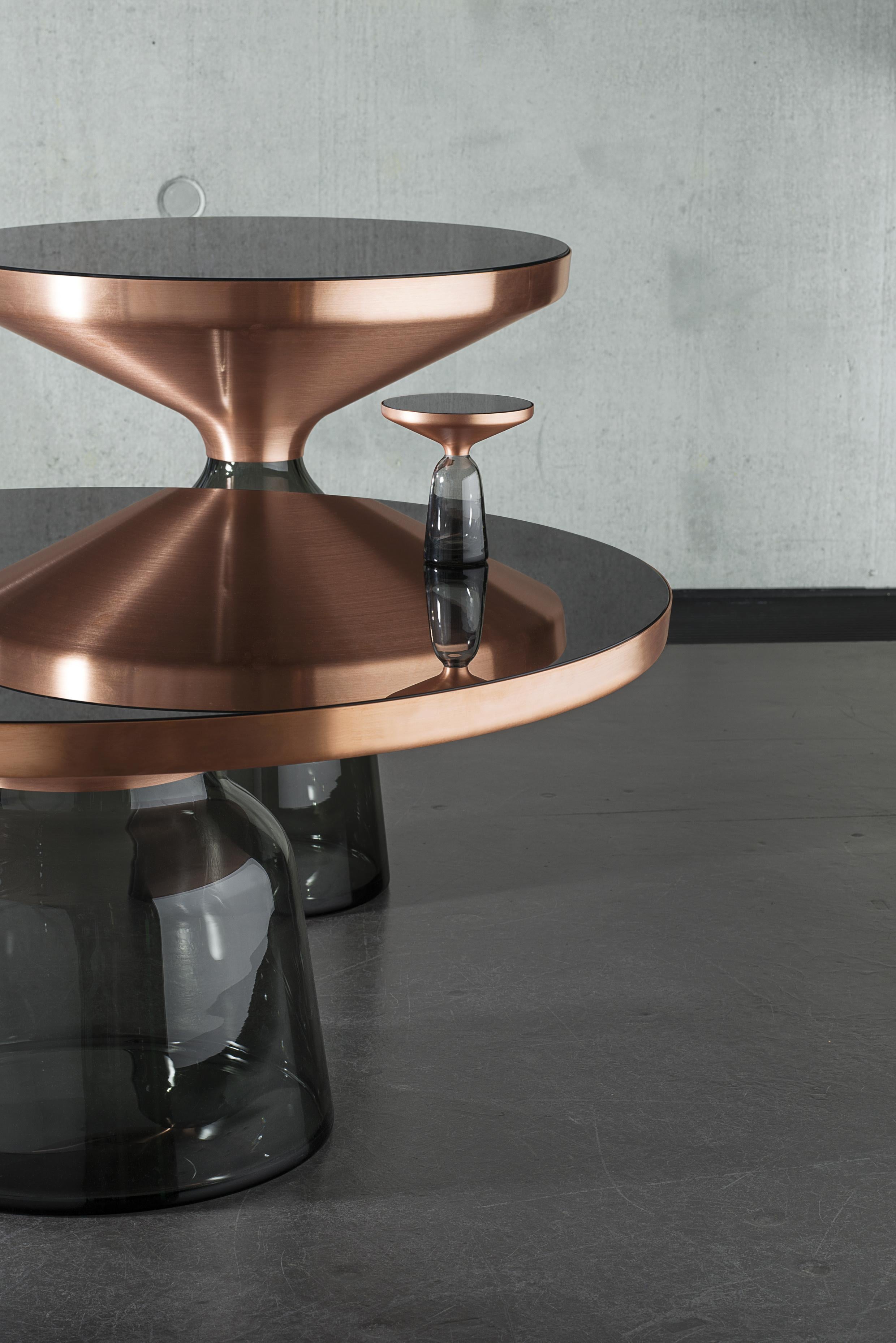 German ClassiCon Miniature Bell Side Table in Copper and Grey by Sebastian Herkner