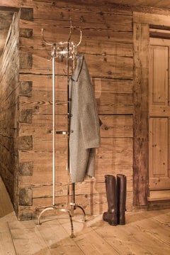 ClassiCon Nymphenburg Coat Stand in Nickel-Plated Brass by Otto Blümel