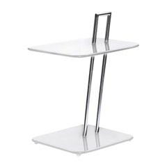 Klassischer rechteckiger Beistelltisch ClassiCon in Weiß von Eileen Gray in STOCK
