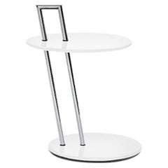 ClassiCon Occasional Round Side Table in White by Eileen Gray