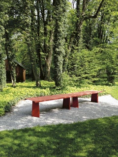 ClassiCon Pallas Table design Konstantin Grcic - Red - Indoor use W300cm 118.1in