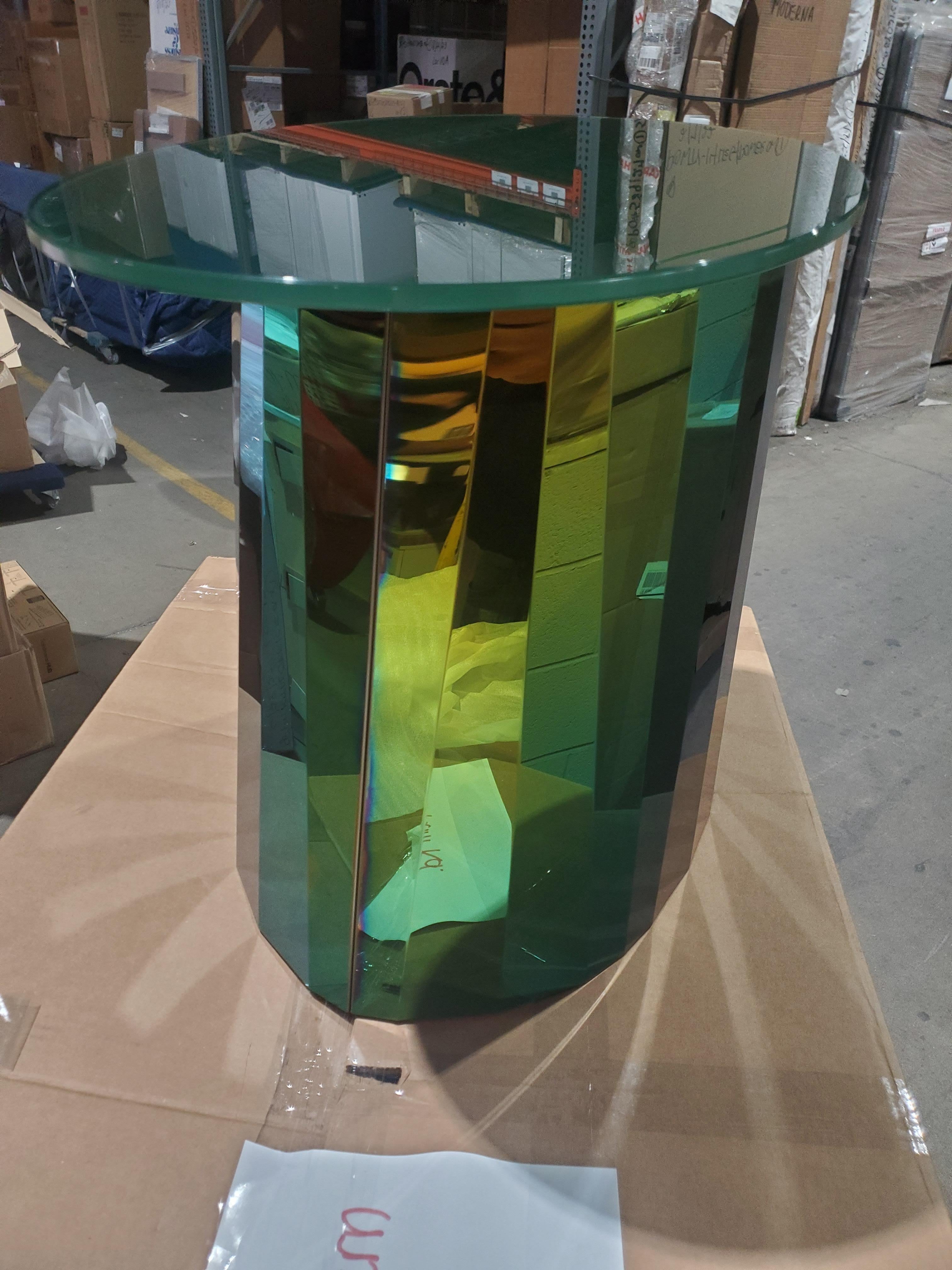 Modern ClassiCon Pli High Green Side Table  by Victoria Wilmotte in STOCK