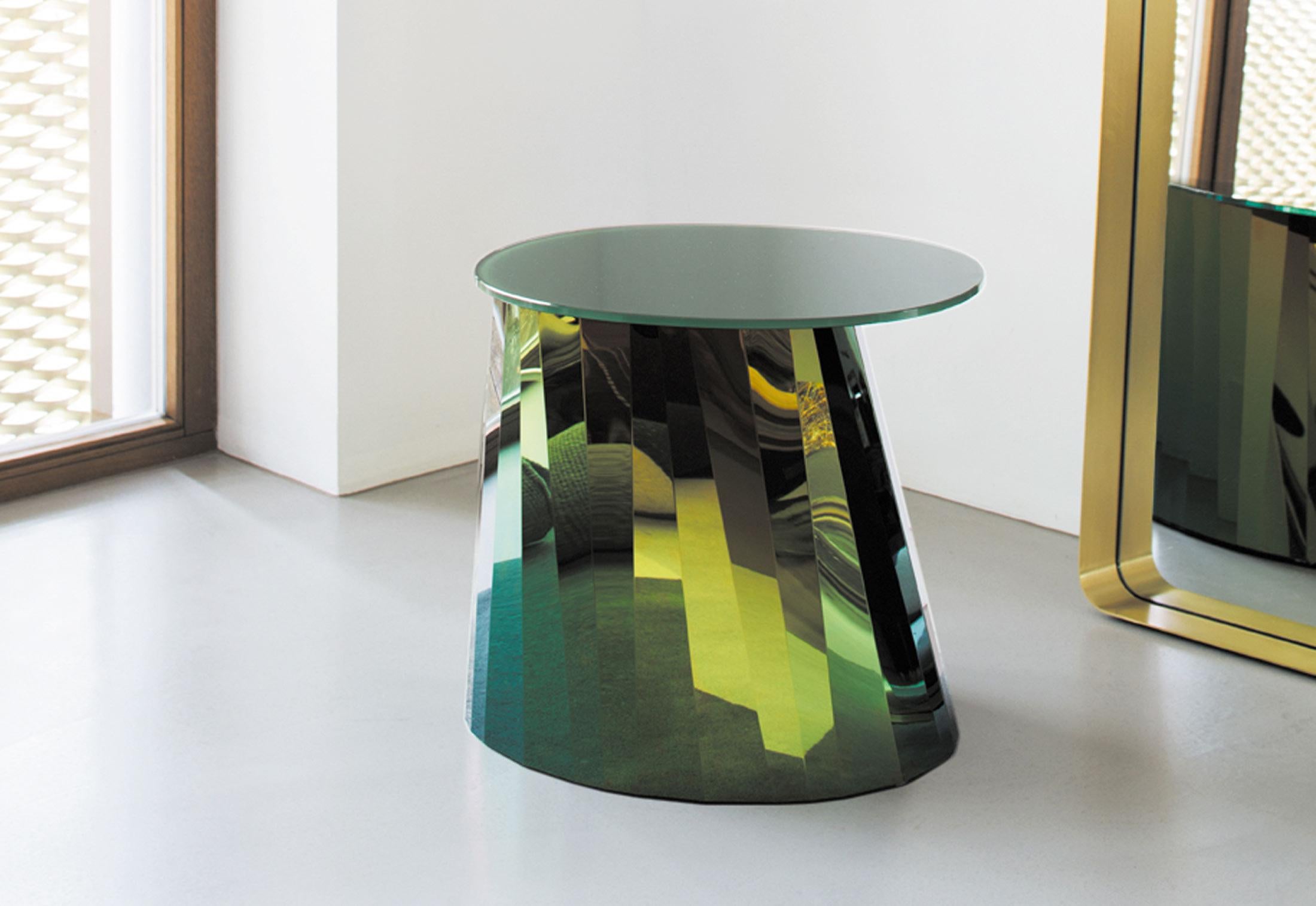 German ClassiCon Pli Low Side Table in Green by Victoria Wilmotte