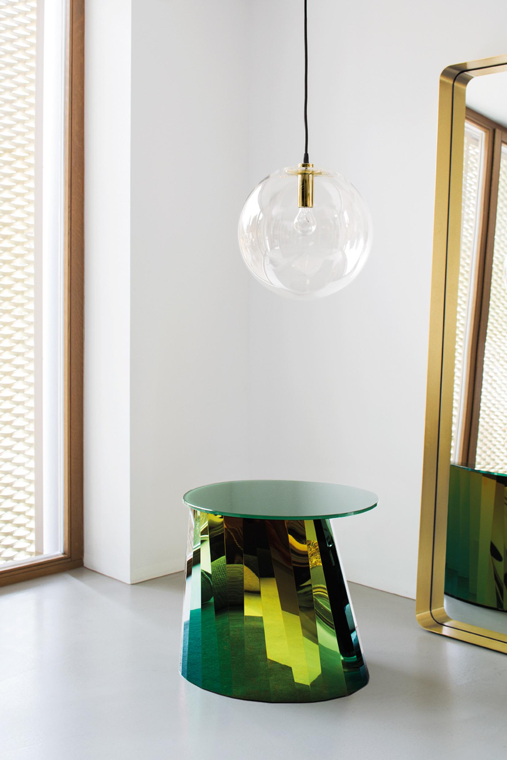 Contemporary ClassiCon Pli Low Side Table in Green by Victoria Wilmotte For Sale