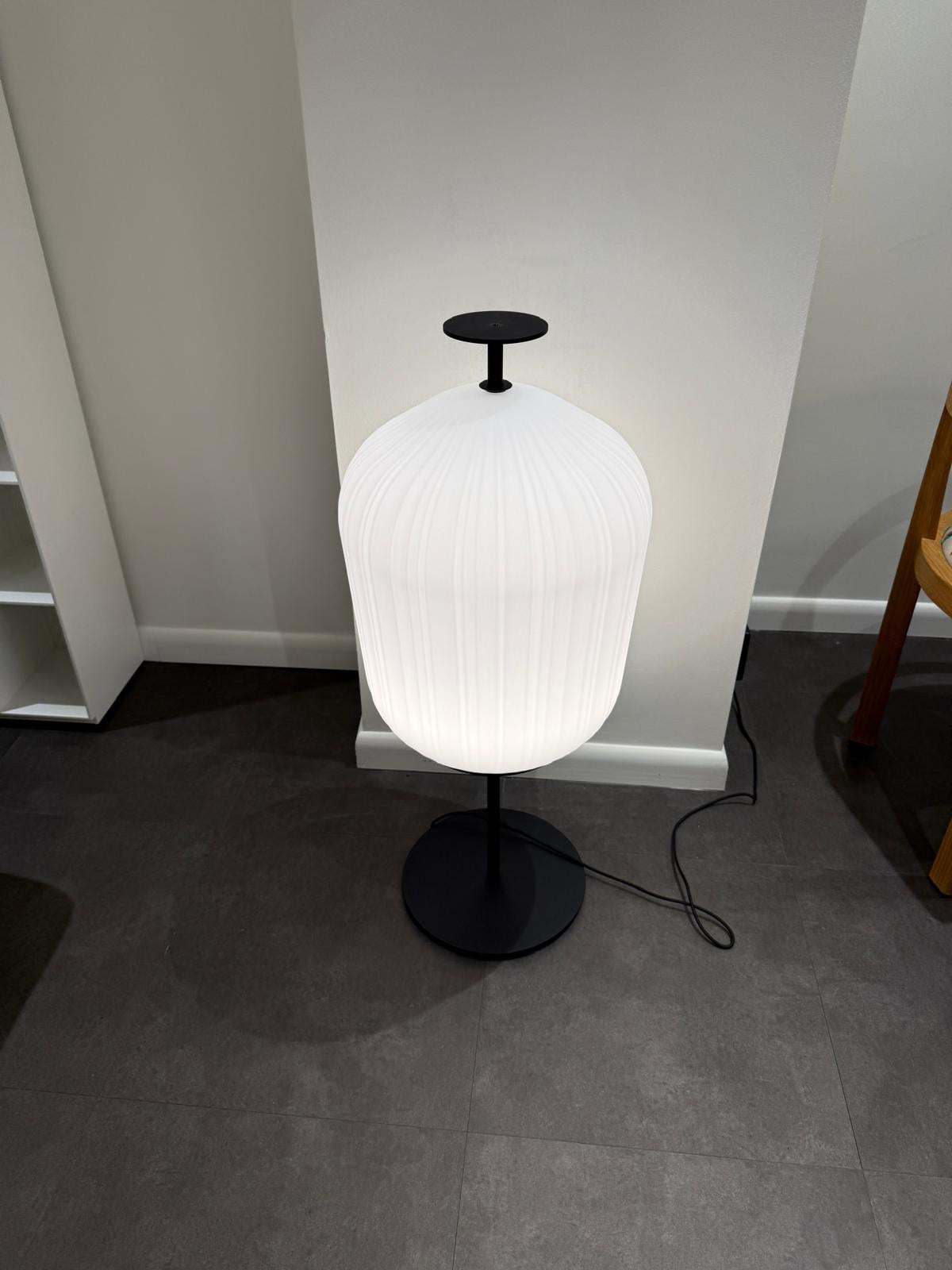ClassiCon Plissee Dimmable  Floor Lamp by Sebastian Herkner in STOCK In Excellent Condition For Sale In New York, NY
