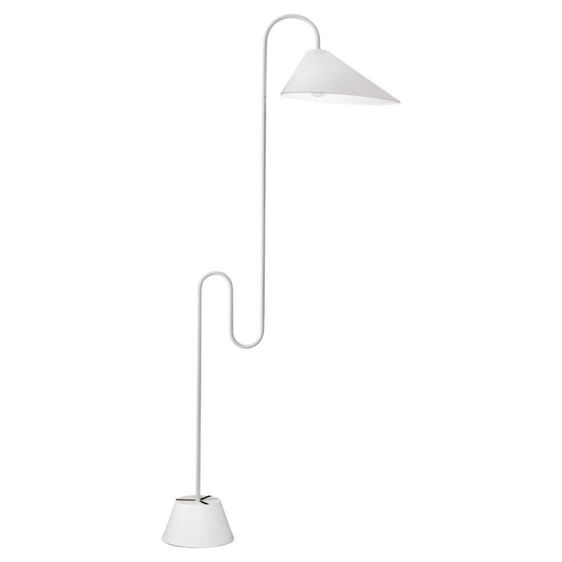 ClassiCon Roattino White Floor Lamp by Eileen Gray For Sale