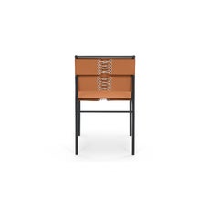 ClassiCon Roquebrune Chair in Cognac with Black Legs by Eileen Gray