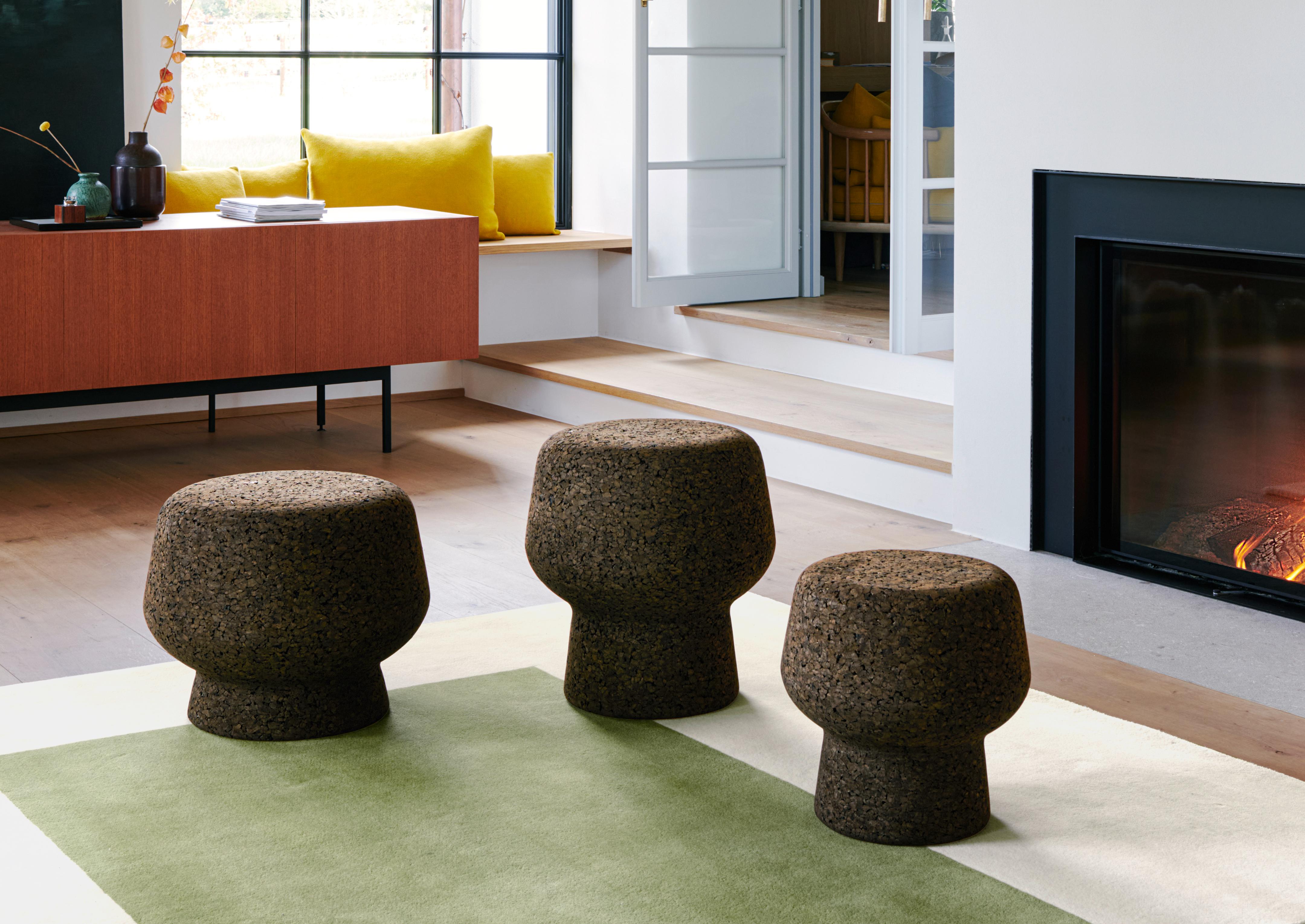 ClassiCon Set of Three Cork Side Tables by Herzog & de Meuron in STOCK For Sale 2