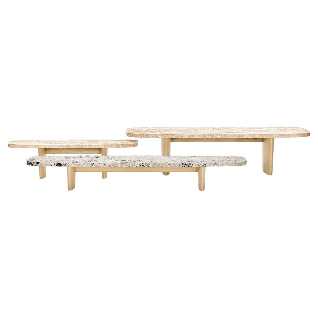 ClassiCon Set of three Matéria Coffee Tables Designed by Christian Haas For Sale