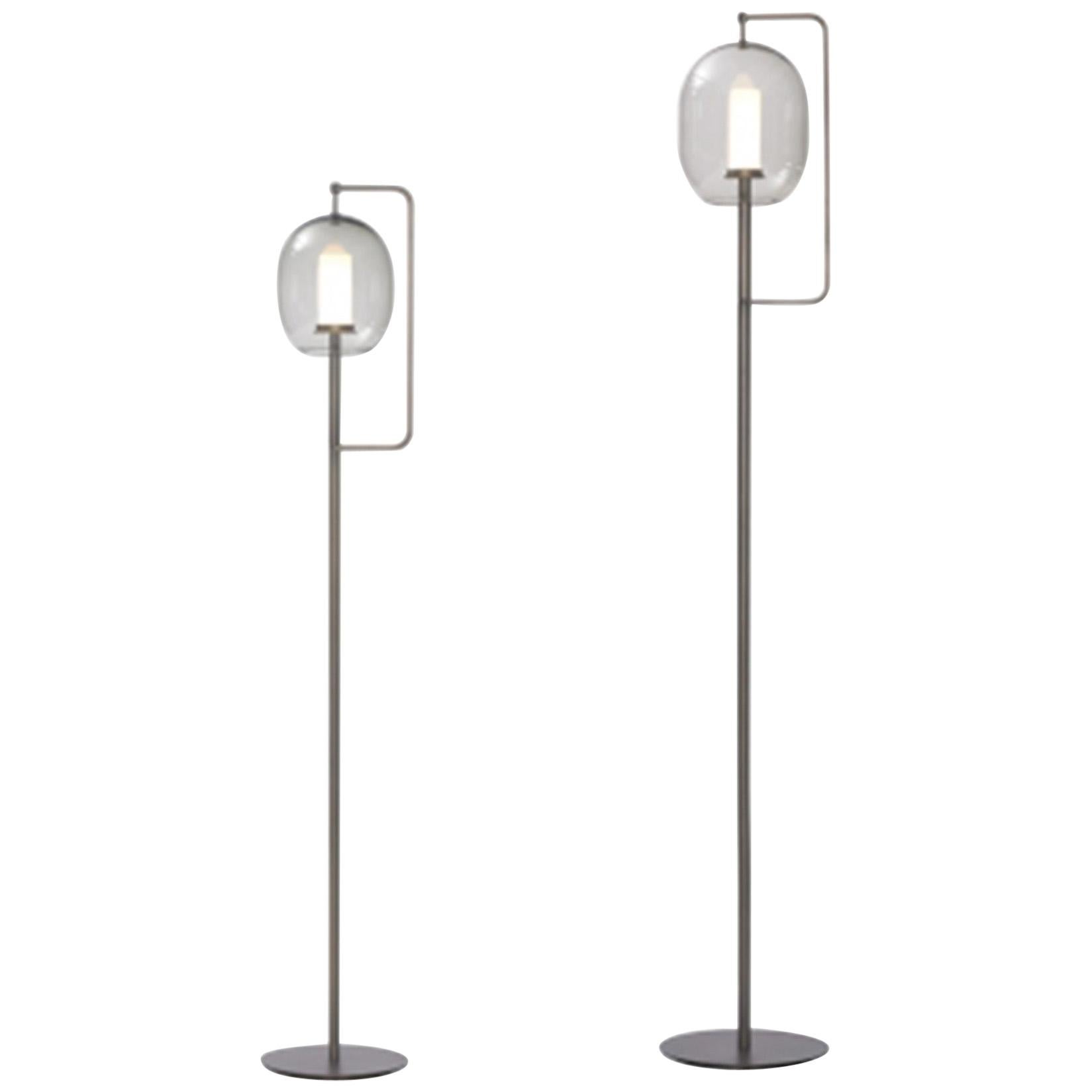 ClassiCon Set of Two  Lantern Light Floor Lamps