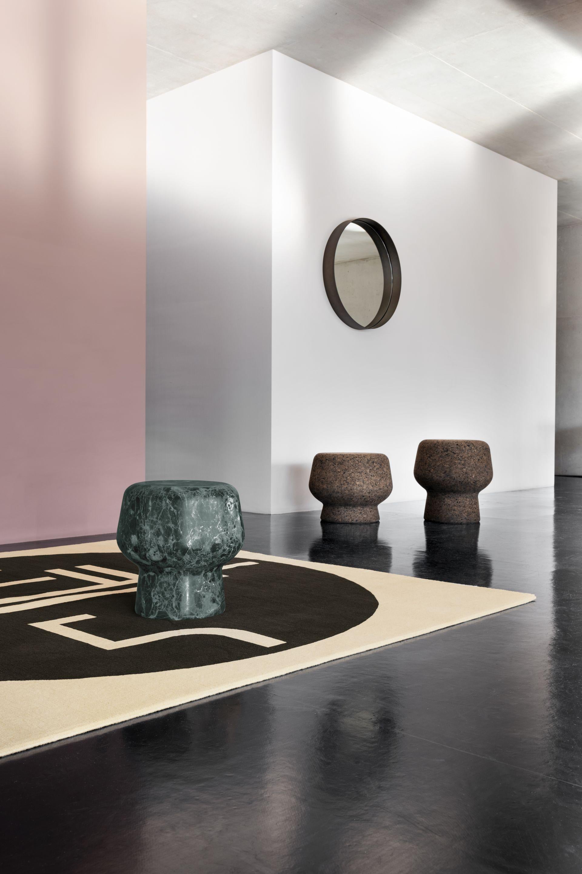 Stool or side table solid marble.
New introduction from MILAN 2023
Herzog & de Meuron are counted among the most innovative circle of international architectural offices. The architectural office regularly attracts great attention from media with