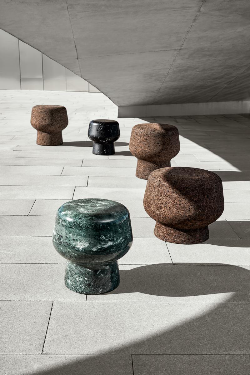 ClassiCon  Solid Nero Marquina Marble Cork Table by Herzog & de Meuron For Sale 5
