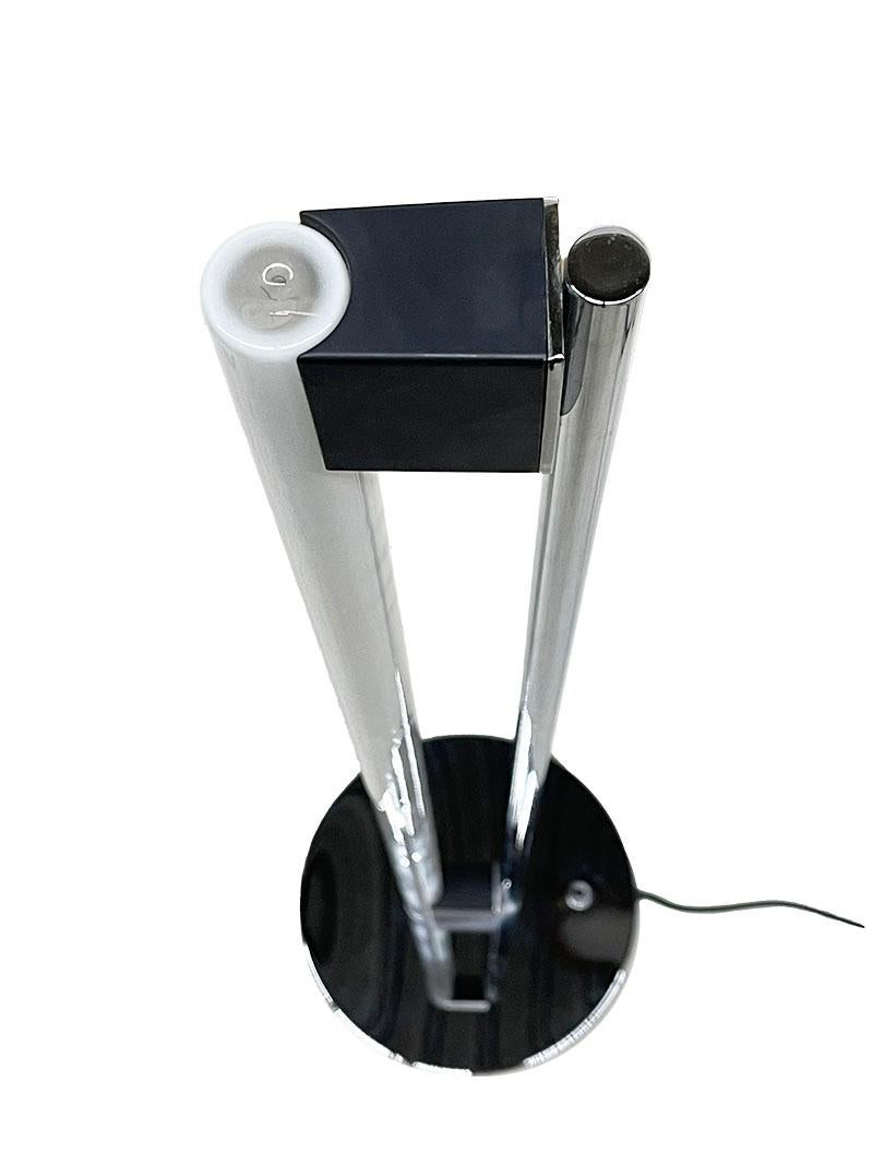 Chrome ClassiCon Tube Light floor lamp, design by Eileen Gray