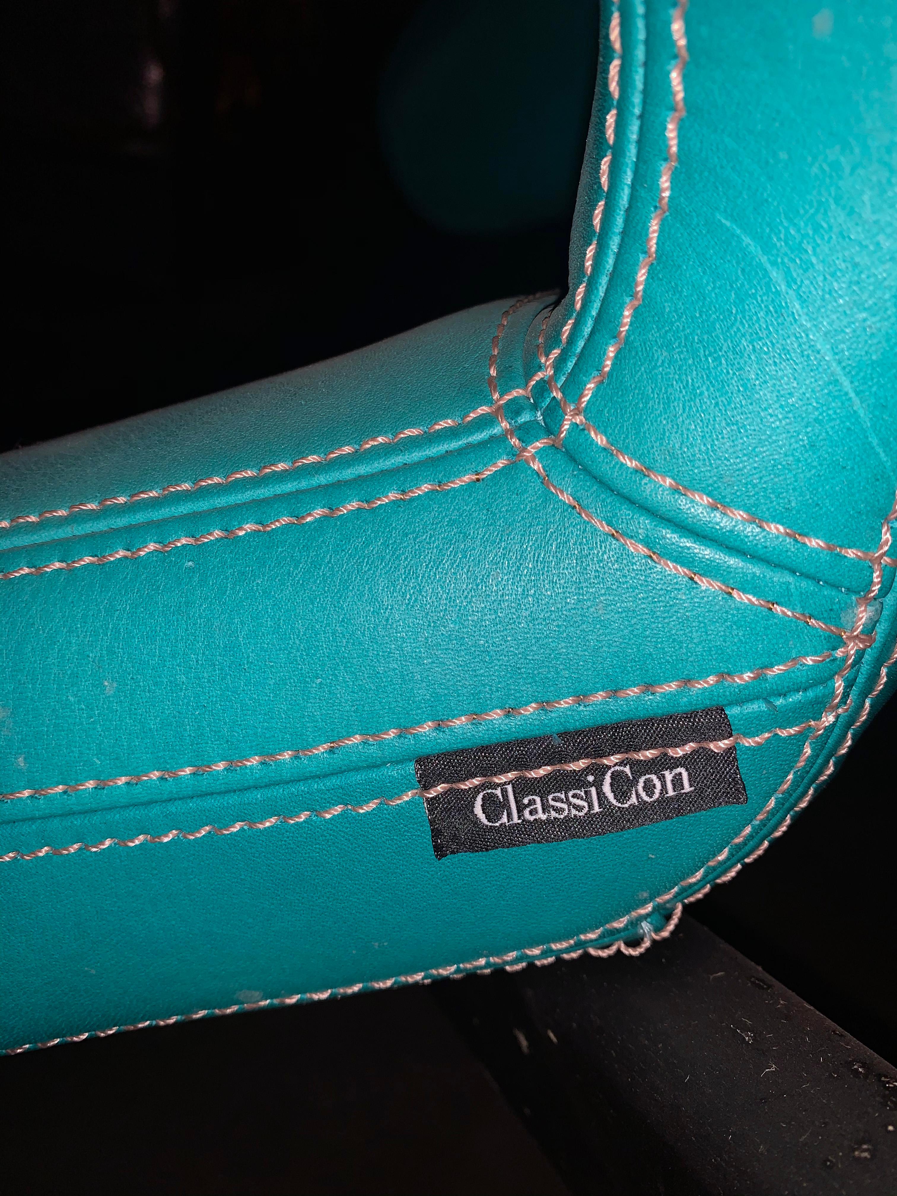 ClassiCon Turquoise Munich Lounge Chair Designed by Sauerbruch Hutton in STOCK In Good Condition For Sale In New York, NY