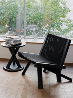 ClassiCon Volkshaus Side Table by Herzog & de Meuron, Black lacquered
