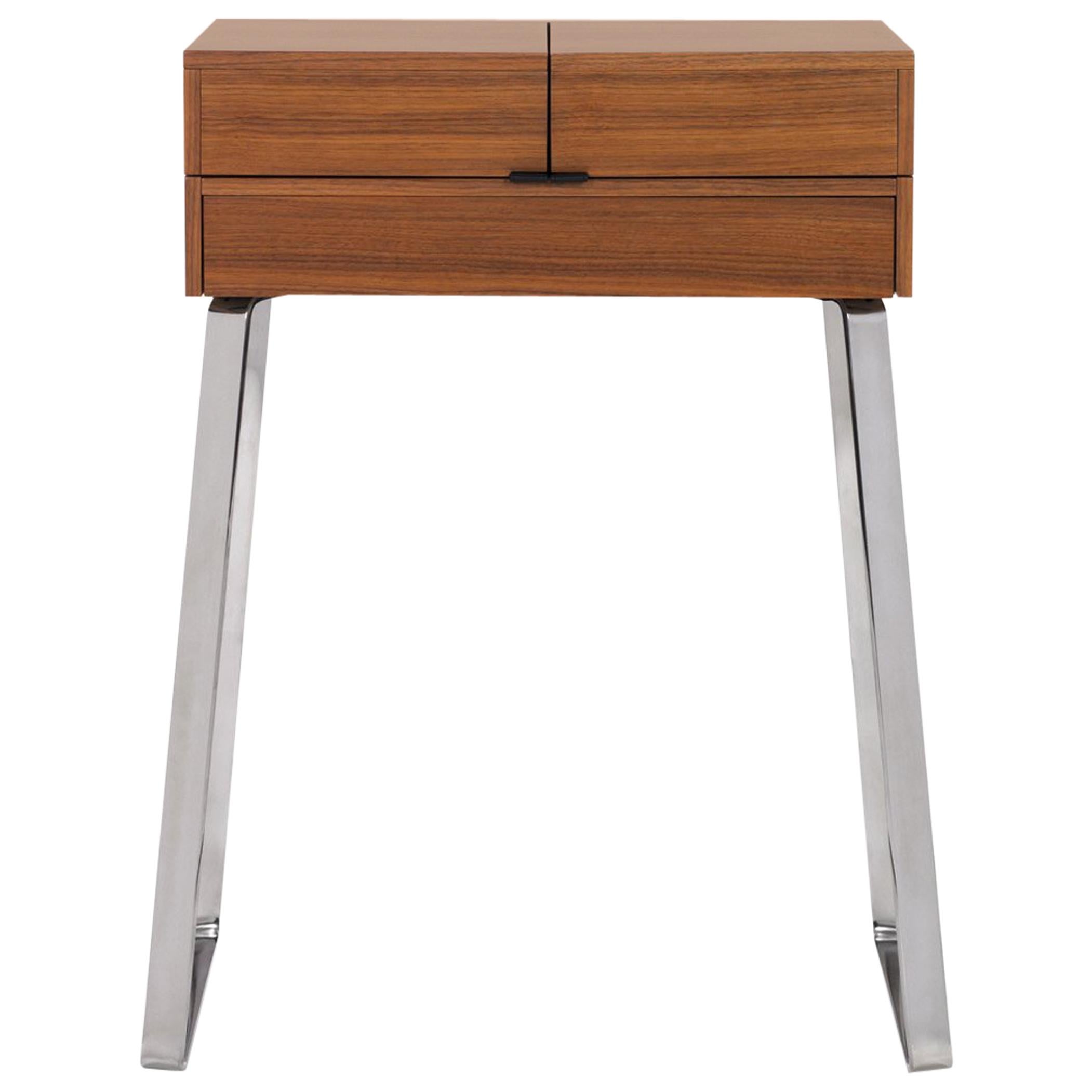 ClassiCon Zelos Fold-Out Secretary Desk in Walnut by Christoph Böninger