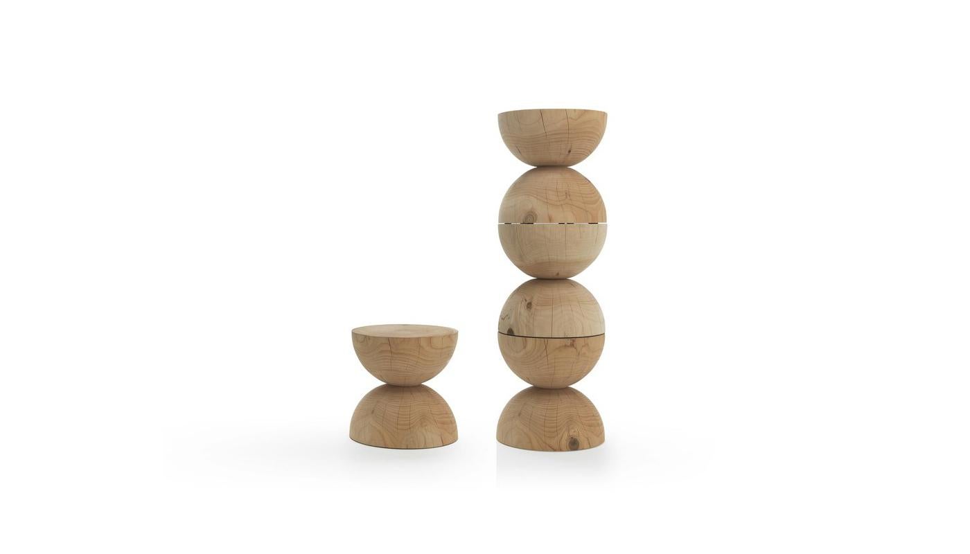 Moderne Tabouret Classidra de Mario Botta pour Riva 1920 en cèdre-vlacno scénique en vente