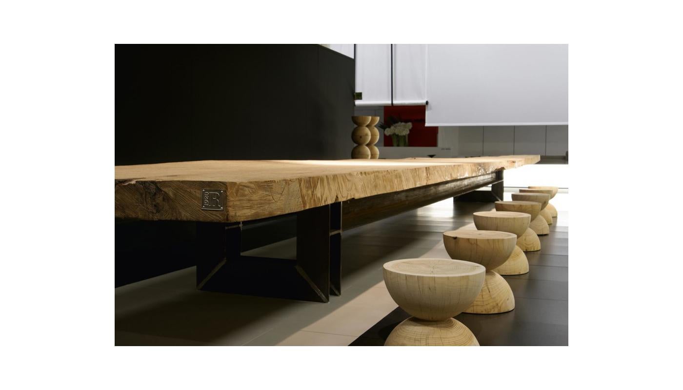italien Tabouret Classidra de Mario Botta pour Riva 1920 en cèdre-vlacno scénique en vente