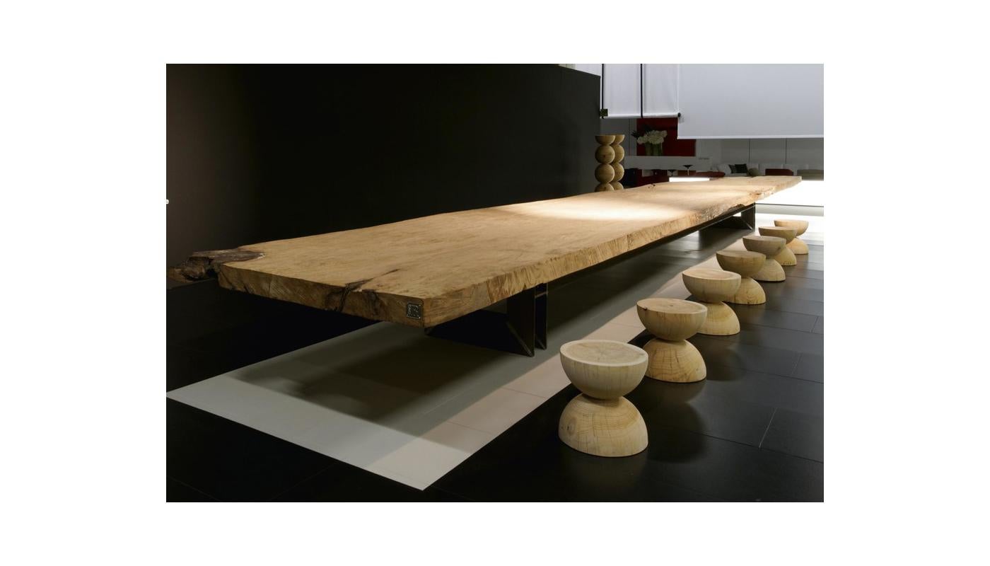 Fait main Tabouret Classidra de Mario Botta pour Riva 1920 en cèdre-vlacno scénique en vente