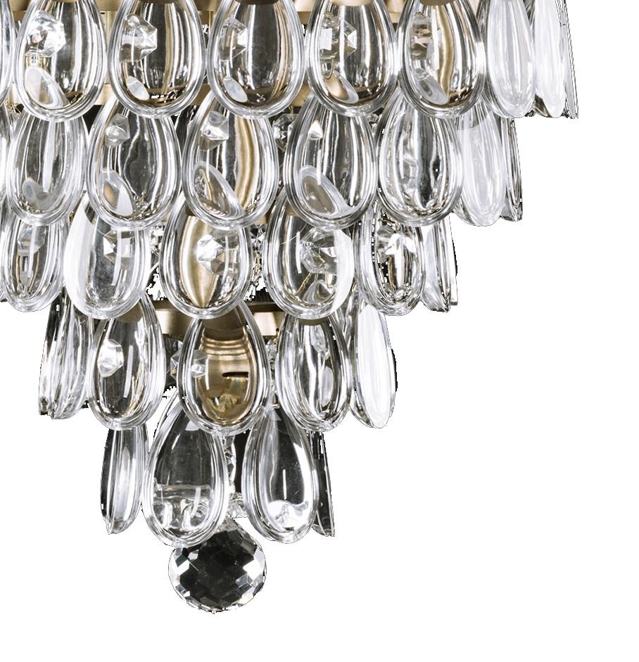 Italian Classique Tiered Chandelier by Badari For Sale