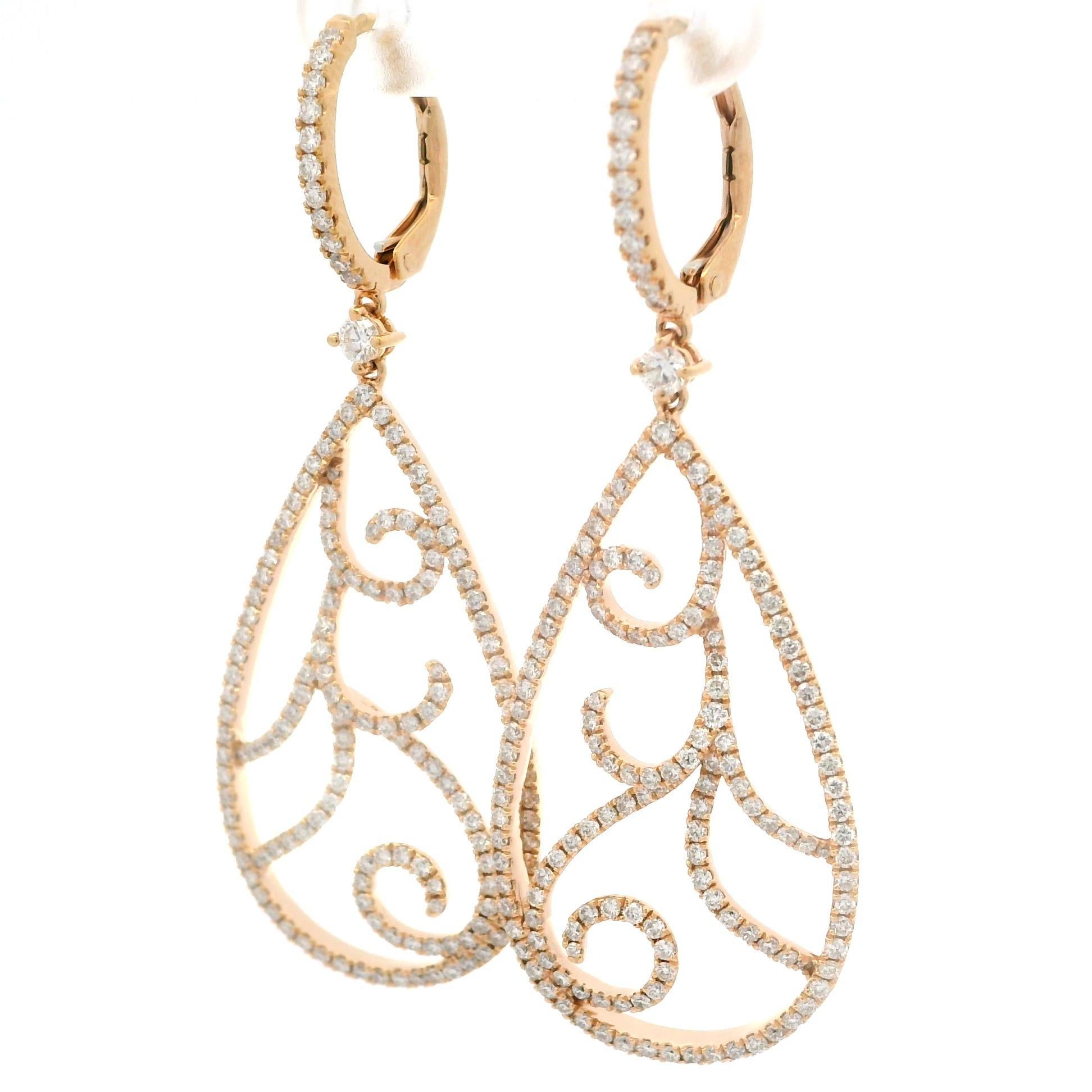 --Stein(e):--
Zahlreiche natürliche echte Diamanten - runder Brillantschliff - Pave & Prong Set - G/H Farbe - meist VS1/VS2 mit wenigen SI Reinheit - 3,0ctw (ca.)
Karat-Gesamtgewicht: 3,00 (ca.)

MATERIAL: Massiv 18k Rose Gold
Gewicht: 8