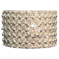 Classy 5,54 Karat runder Brillantschliff F/VS1 Diamanten Verlobungsring 18K Gold