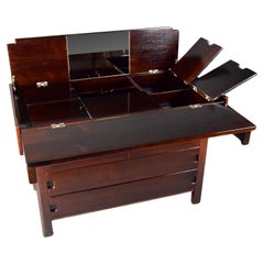 Classy and Stylish Italian 1970's Chest of Drawers Vanity and Writing Desk