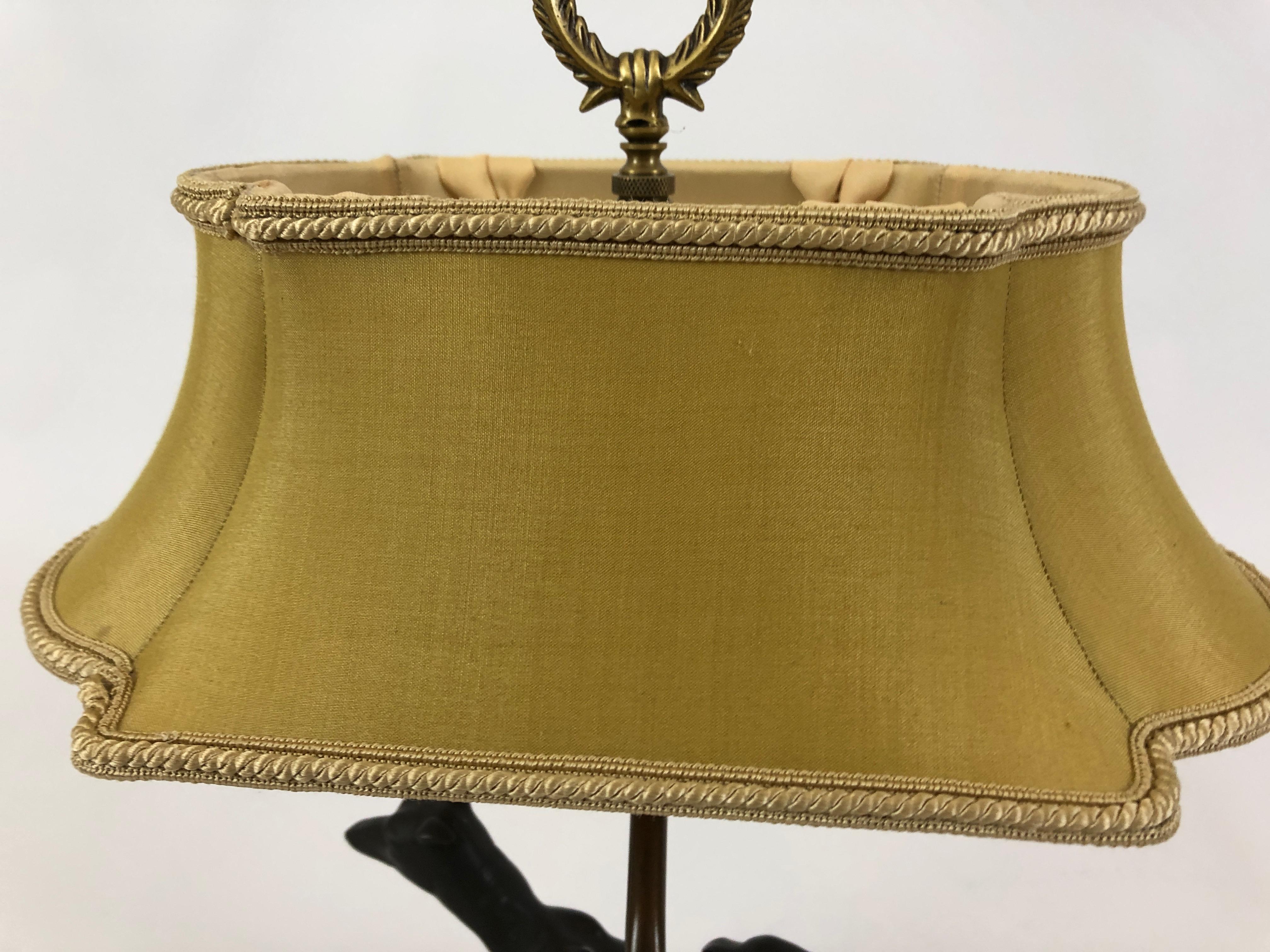Classy Bronze Greyhound Table Lamp by Chelsea House In Excellent Condition In Hopewell, NJ