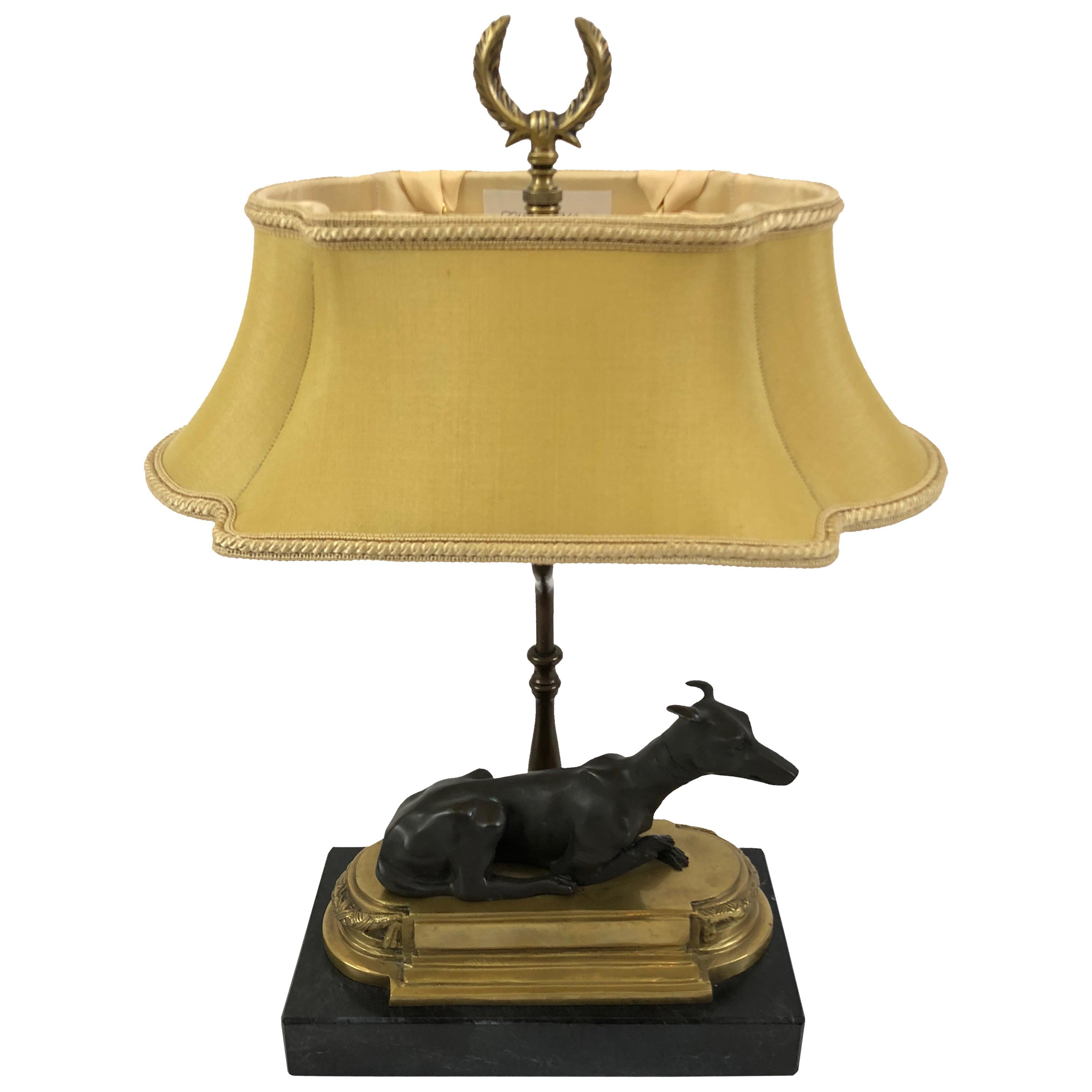 Classy Bronze Greyhound Table Lamp By, Chelsea House Table Lamps