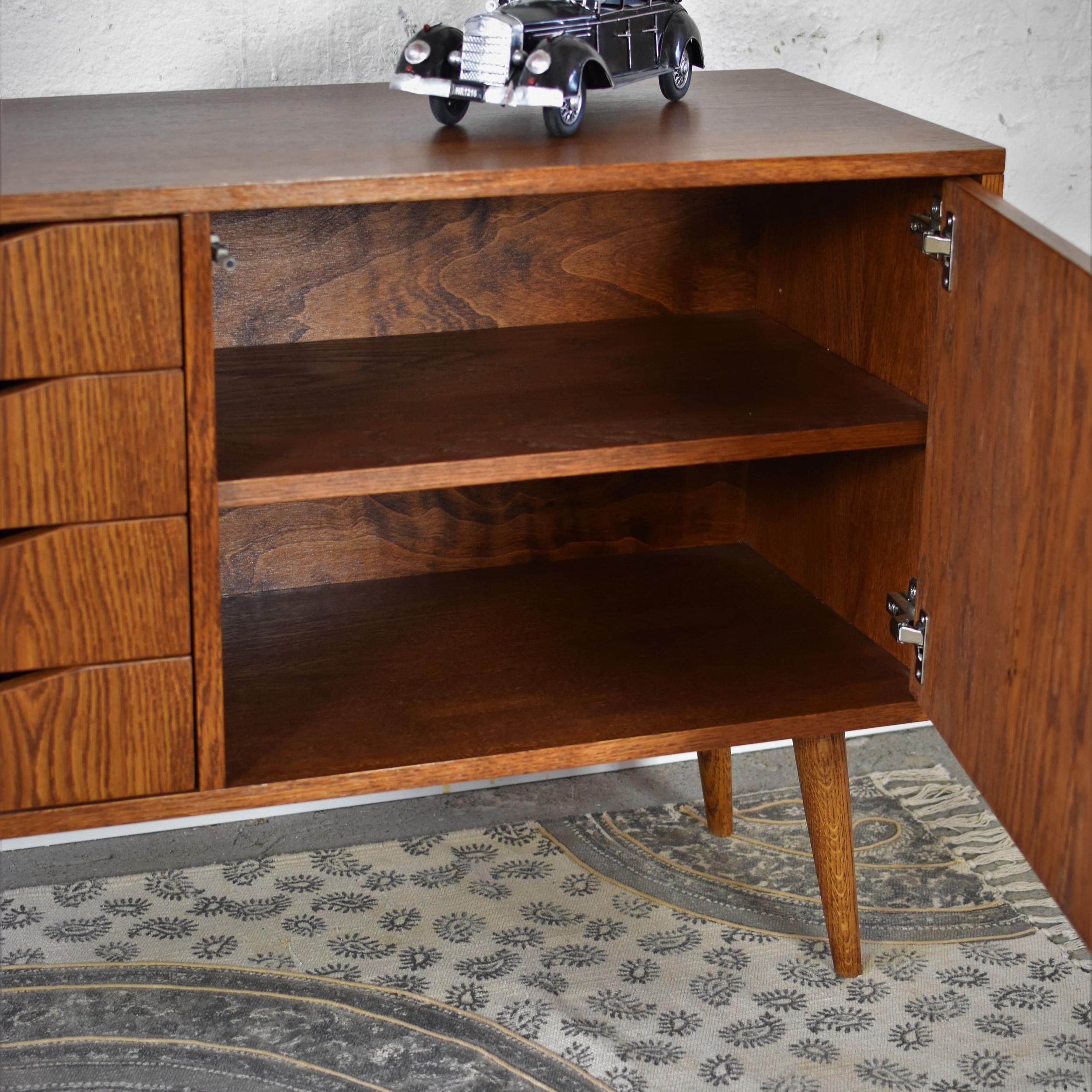 Polish Classy Brown Mini Medium Sideboard by Pastform For Sale